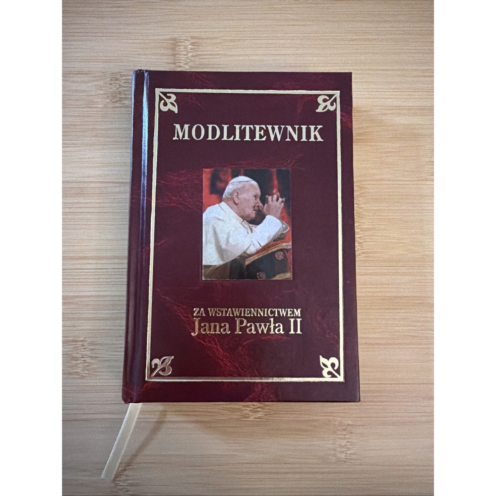 Modlitewnik za wstawiennictwem Jana Pawła II Gold Embossed Hardcover Pope Bible